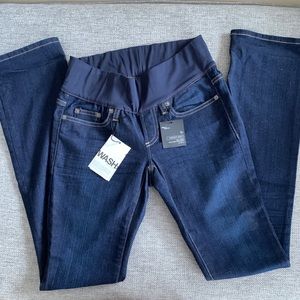 New Gap Maternity demi panel perfect Boot jeans 0